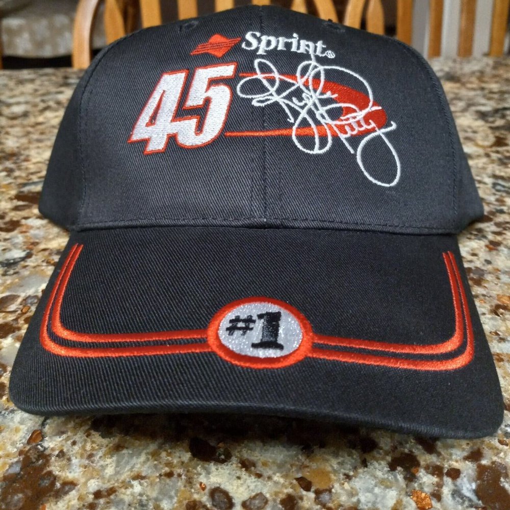 Vintage Kyle Petty NASCAR Sprint Cup Adjustable Hat Black Baseball Cap